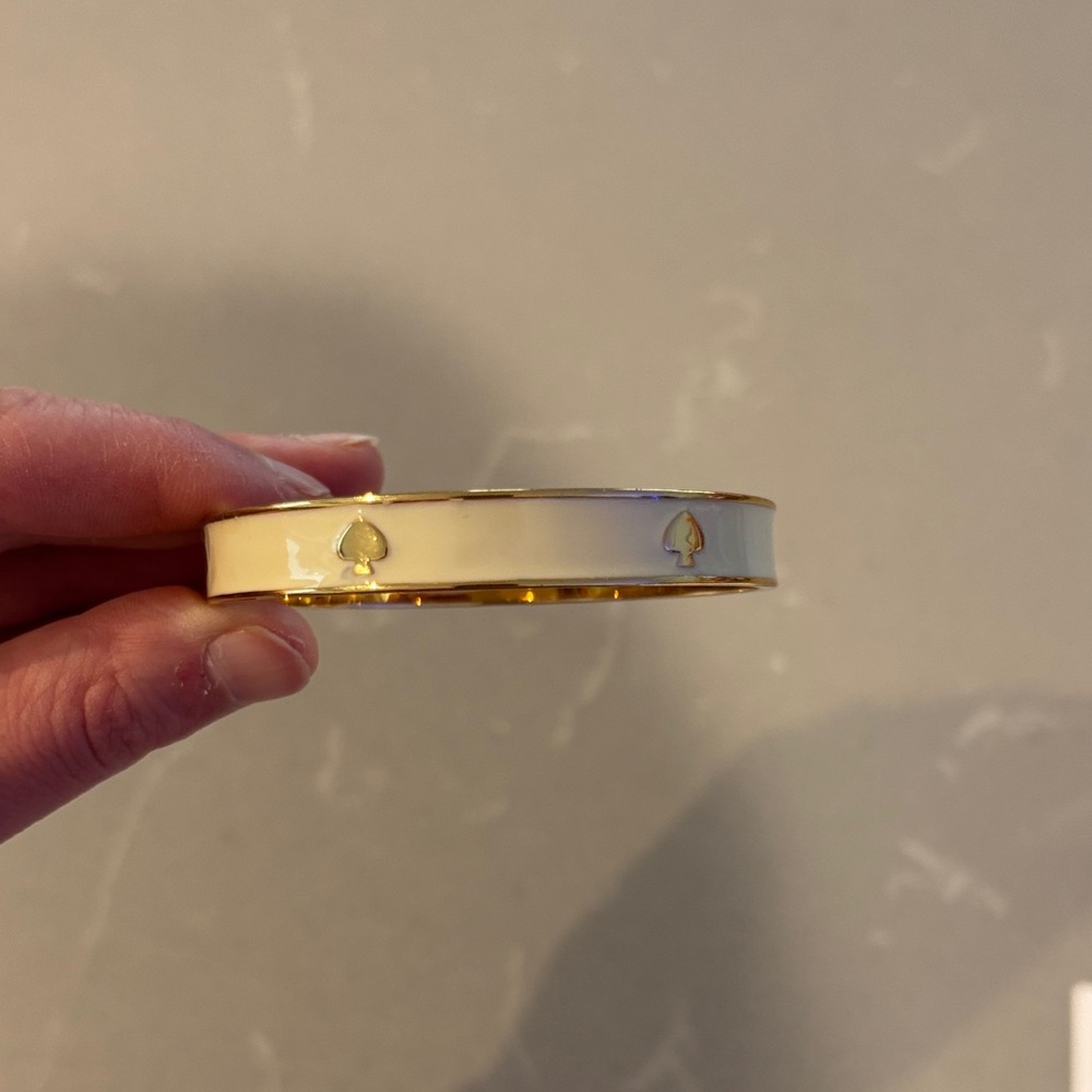 Kate Spade Gold and Cream Bangle Bracelet
